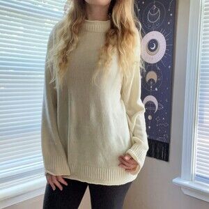 Liz Claiborne White Vintage Sweater Large
